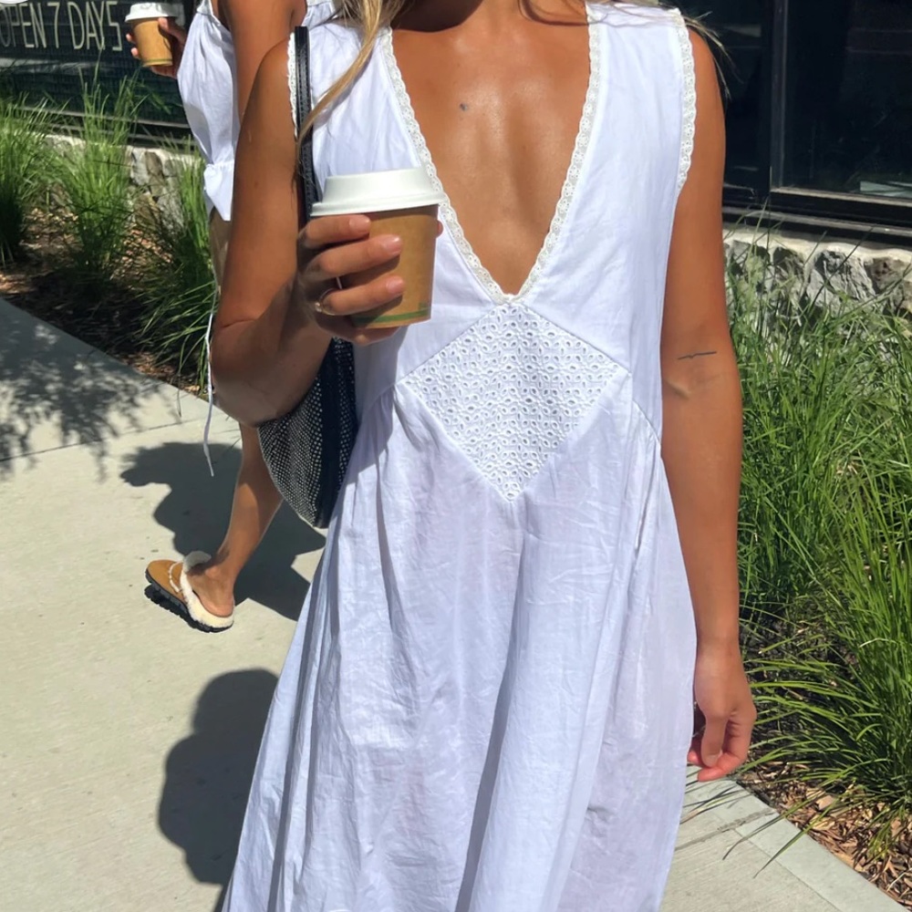 Vintage Cotton Gown in Ivory by LANEWAY THE LABEL